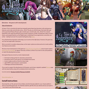 Tales Of Androgyny, Free Sex Games