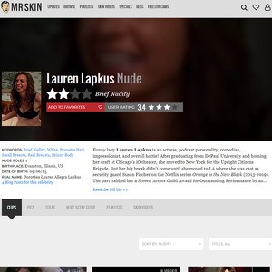 Lauren Lapkus, Nude Celebrities List