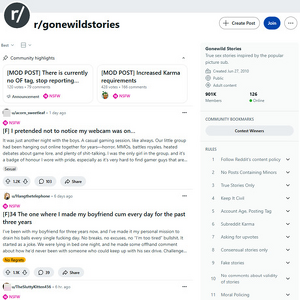 Reddit GoneWild Stories, Reddit NSFW List