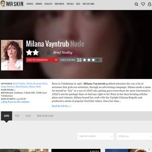 Milana Vayntrub, Nude Celebrities List