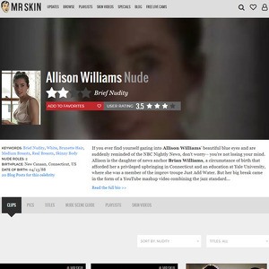 Allison Williams, Nude Celebrities List