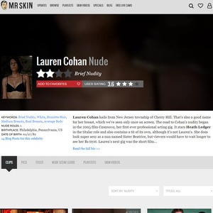 Lauren Cohan, Nude Celebrities List