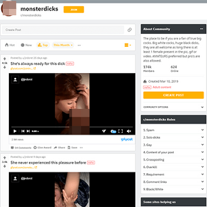 Reddit Monster Dicks, Reddit NSFW List