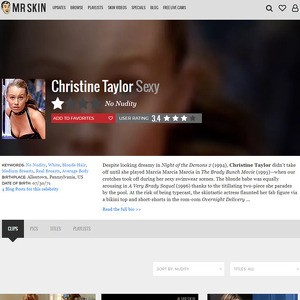 Christine Taylor, Nude Celebrities List